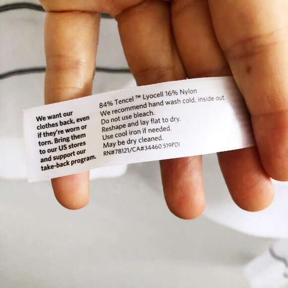 EILEEN FISHER White Tencel Blend Striped Long Sleeve Pullover Sweater Small Size - Picture 8 of 10